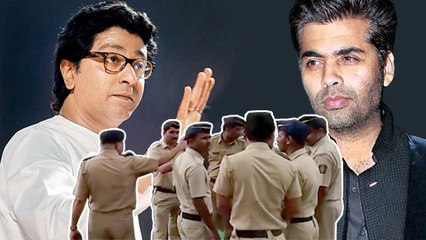 MNS Karan Johar Big Fight : Karan Beefs Up Security Outside His Office