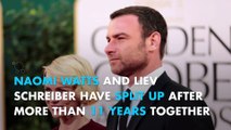 Naomi Watts and Liev Schreiber split after 11 years together