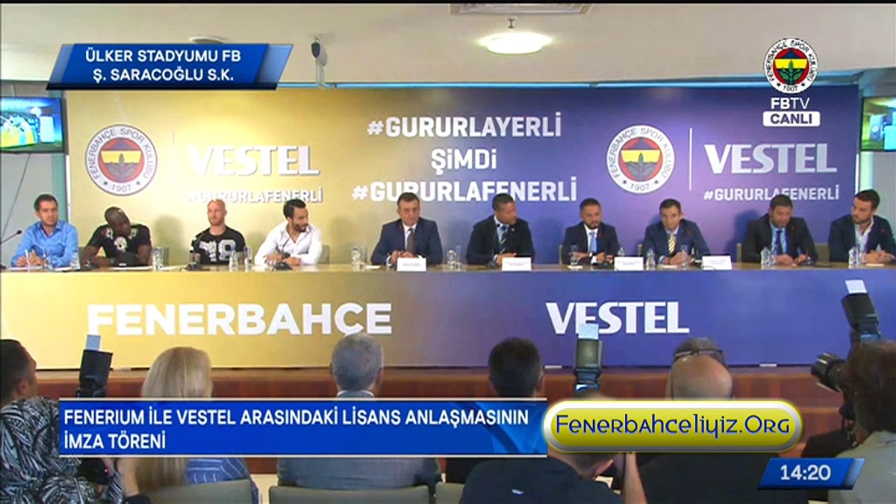 Fenerium ile Vestel arasında yapılan lisans anlaşmasının imza töreni