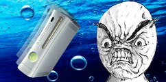 Un padre furioso decide pasar por agua la Xbox de su hijo