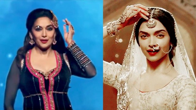 Madhuri Dixit Performs On Deepika Padukone’s Deewani Mastani | Bajirao Mastani Movie