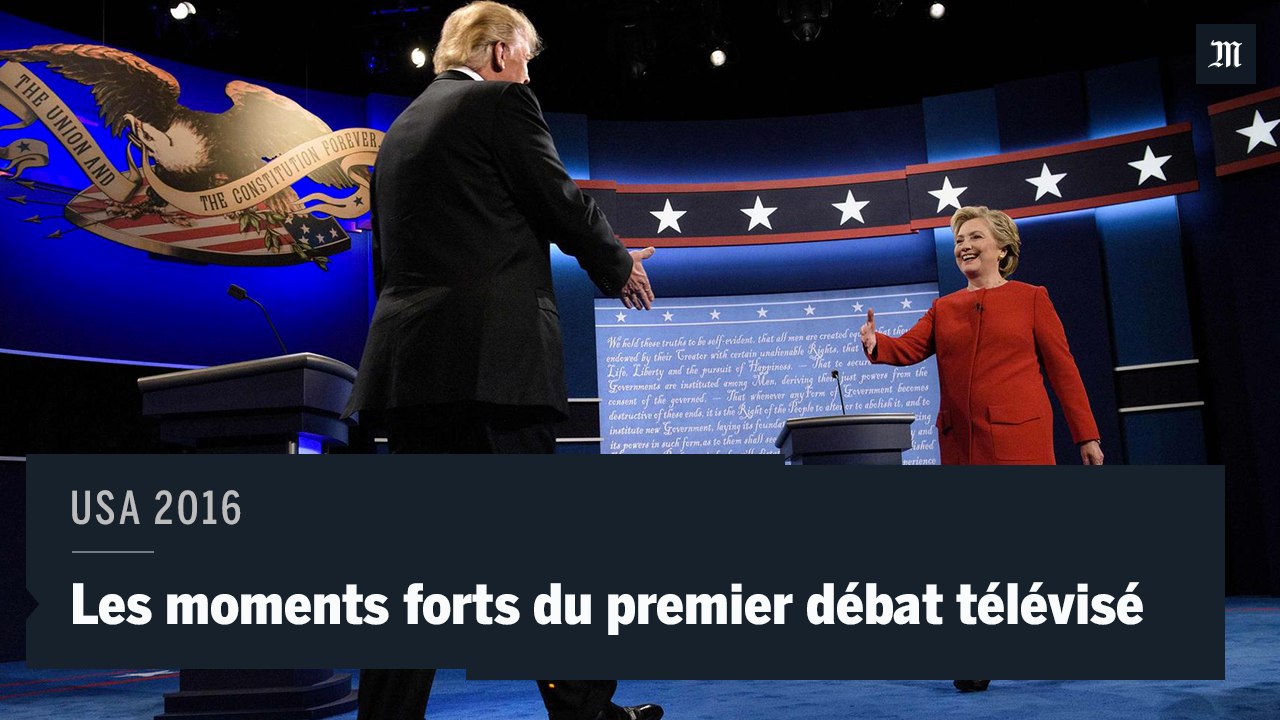 Débat télévisé : Clinton et Trump se sont rendu coup pour coup