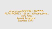 ALFA ROMEO  156 cc 1 alimentazione...
