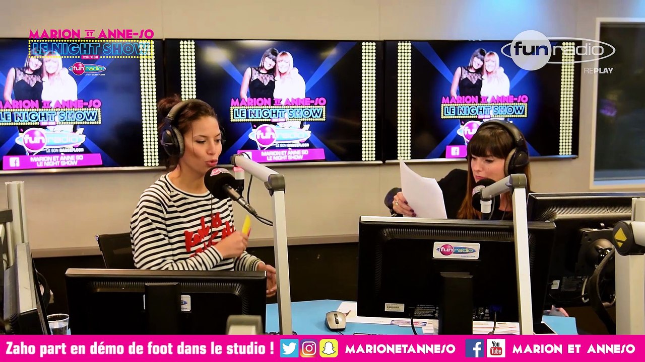 Zaho part en démo de foot dans le studio ! - Marion et Anne-So