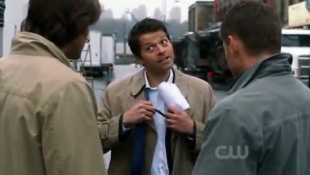Supernatural - Dean ve Samin dizi setinde Cass ile karşılaşması (Türkçe Altyazılı)