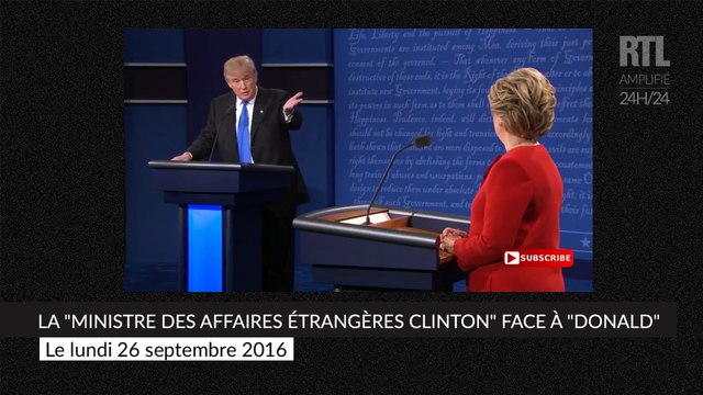 La ministre des affaires étrangères Clinton face à Donald