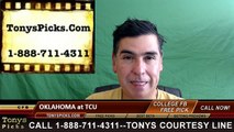 TCU Horned Frogs vs. Oklahoma Sooners Free Pick Prediction NCAA College Football Odds Preview 10-1-2016