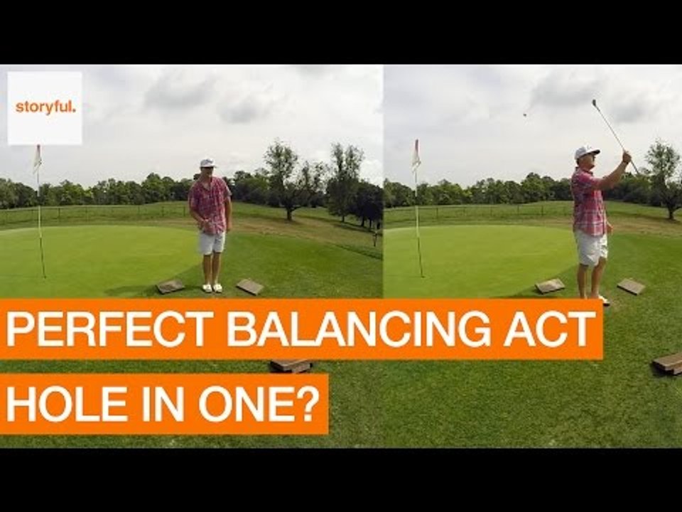 Golfing Coach Pulls Off Astonishing Trick Sequence