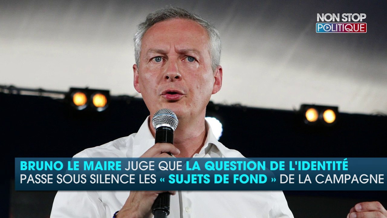 Identité heureuse, ancêtres gaulois, programme électoral : Bruno Le Maire envoie valser les propositions de Nicolas Sarkozy et Alain Juppé