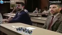 Hahaha Ramos trolling Pique ..