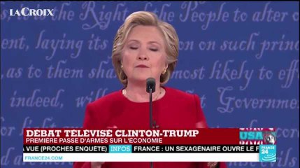 Les moments-clés du débat entre Trump et Clinton