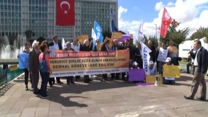 İbb Önünde "Görevden Alma" Protestosu