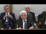 Roma - Mattarella interviene alla seduta straordinaria del C S M (26.09.16)