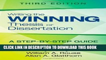 Collection Book Writing the Winning Thesis or Dissertation: A Step-by-Step Guide