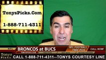 Tampa Bay Buccaneers vs. Denver Broncos Free Pick Prediction NFL Pro Football Odds Preview 10-2-2016