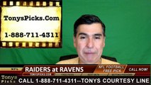 Baltimore Ravens vs. Oakland Raiders Free Pick Prediction NFL Pro Football Odds Preview 10-2-2016