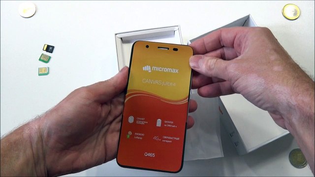 Micromax Canvas Juice 4 Q465 - распаковка, предварительный обзор