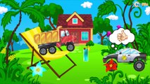 Voiture pour enfant - Tracteur! Jeu d'assemblage - Pelleteuse! Dessins animés pour bébés