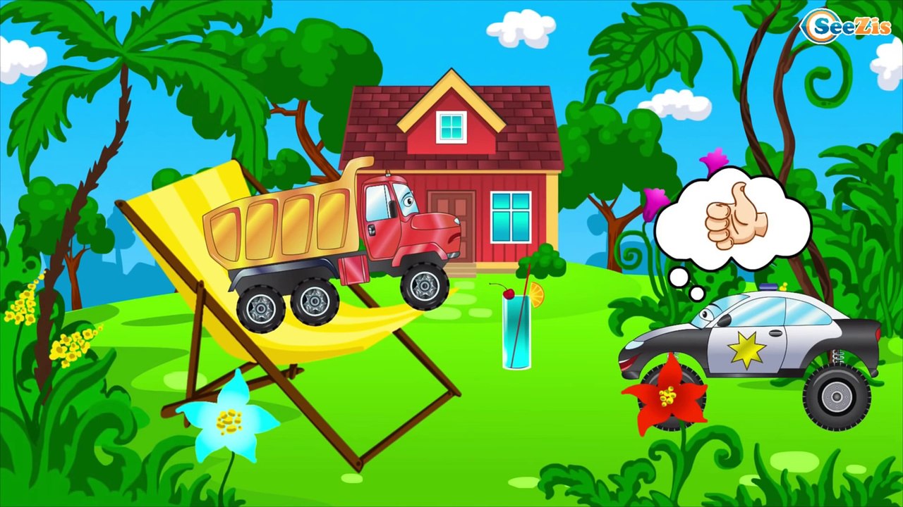 Voiture pour enfant - Tracteur! Jeu d'assemblage - Pelleteuse! Dessins animés pour bébés