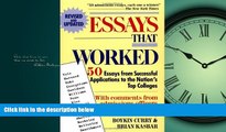EBOOK ONLINE  Essays That Worked: 50 Essays from Successful Applications to the Nation s Top