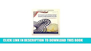 Collection Book Elementary and Middle School Mathematics: Teaching Developmentally