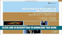 [PDF] Biomaterials Science, Third Edition: An Introduction to Materials in Medicine Popular