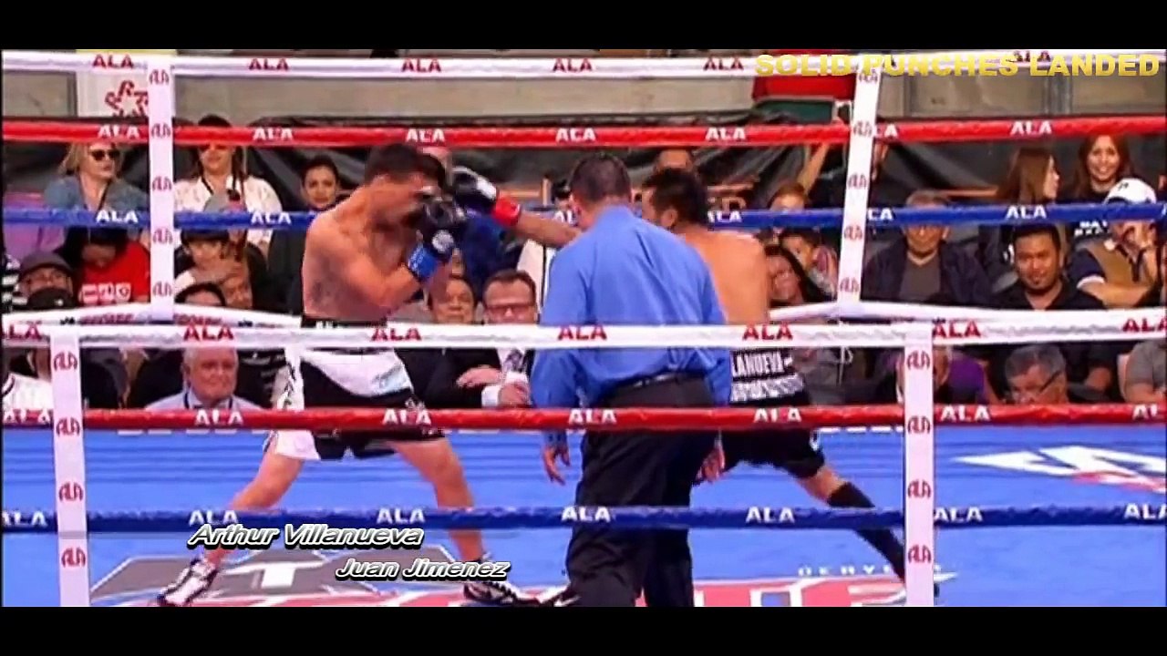 Arthur Villanueva vs Juan Jimenez complete and full fight - round 2 KO