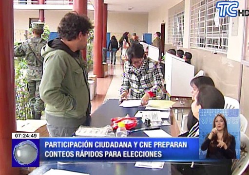 Participación ciudadana y CNE preparan conteos rápidos para elecciones