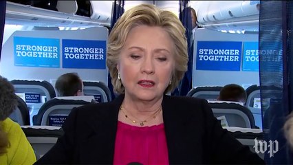 Clinton jabs Trump on microphone comments