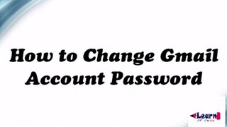 How to Change Gmail Account Password