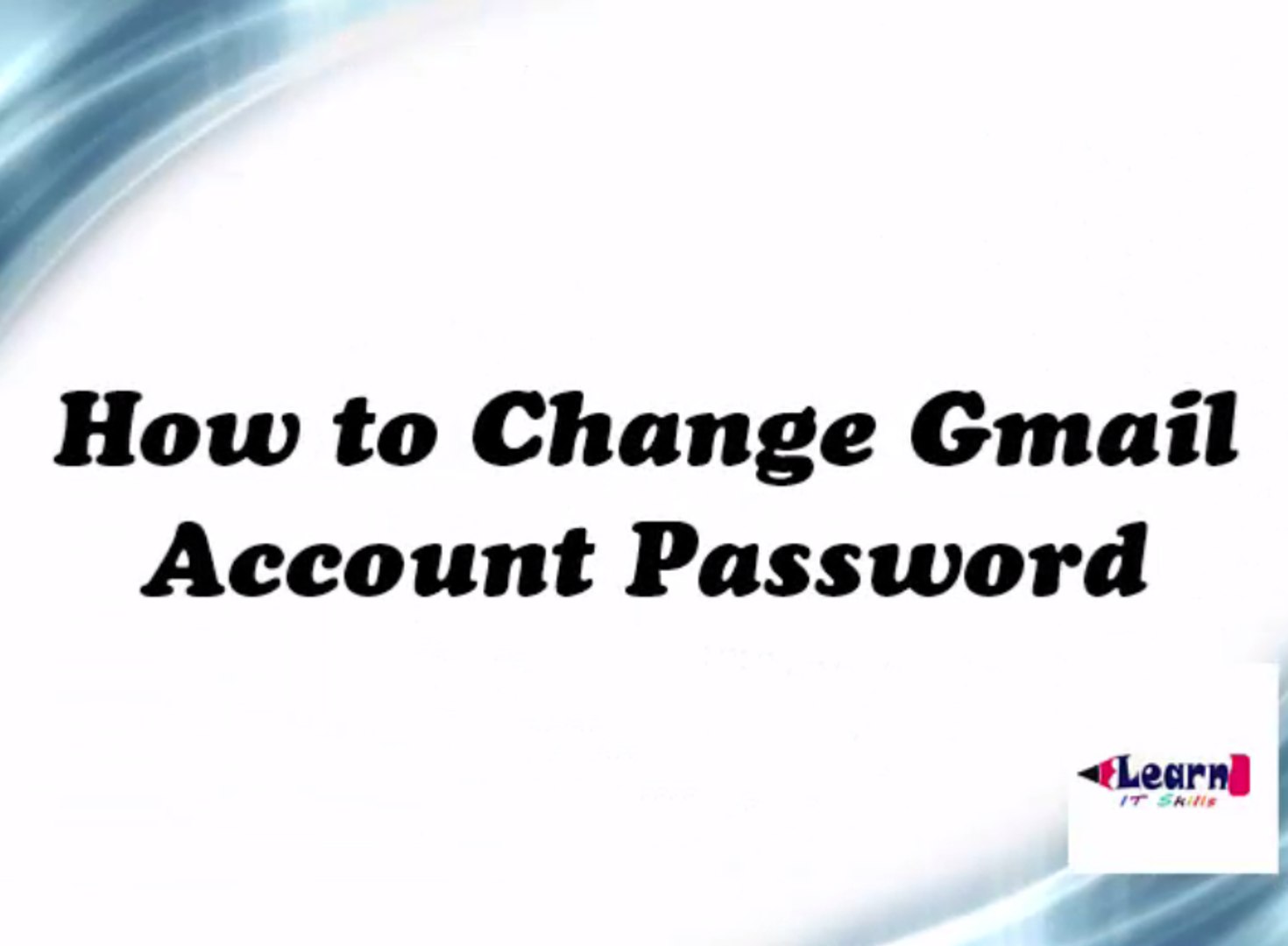 How to Change Gmail Account Password