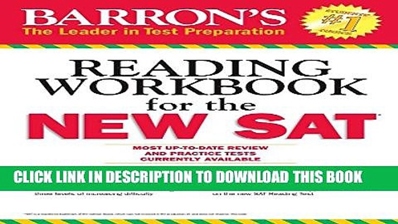 [PDF] Barron s Reading Workbook for the NEW SAT (Critical Reading Workbook for the Sat) Full Online