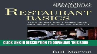 [PDF] Restaurant Basics: Why Guests Don t Come Back...and What You Can Do About It Full Colection