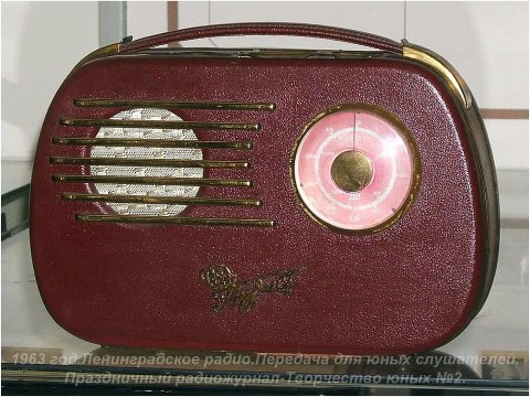 1963 год. Ленинградское радио. Передача для юных слушателей