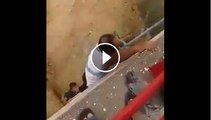 Man save a child that fall from bridge of river