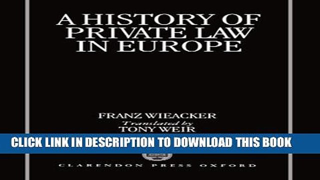 [PDF] A History of Private Law in Europe: with particular reference to Germany Popular Colection