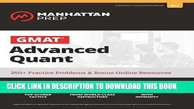 [PDF] GMAT Advanced Quant: 250+ Practice Problems Bonus Online Resources (Manhattan Prep GMAT