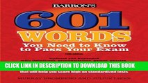 New Book 601 Words You Need to Know to Pass Your Exam