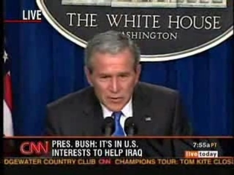 Bush forced to admit Iraq had nothing to do with 911