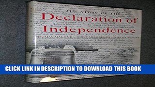 [PDF] The Story of the Declaration of Independence [Hardcover] by Malone Dumas Popular Collection