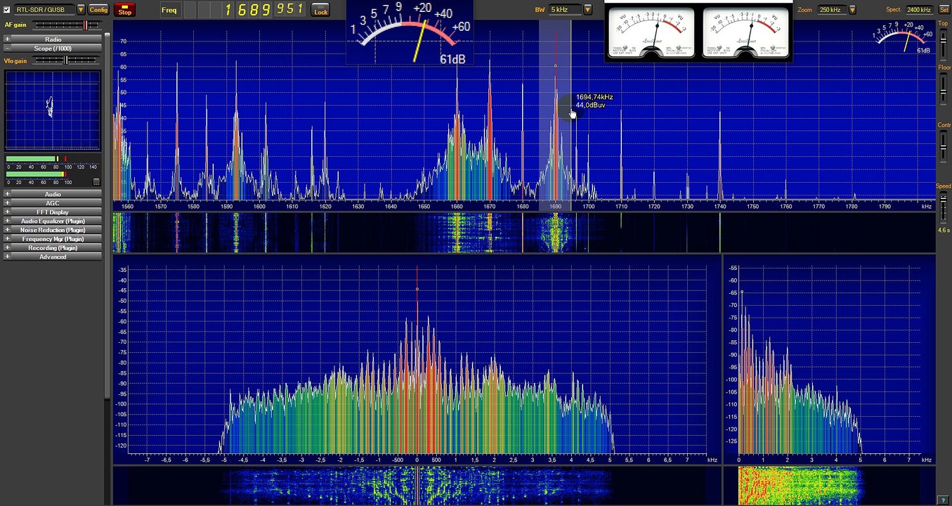Βασίλης κρόνος στους 1690 khz έως 60 db