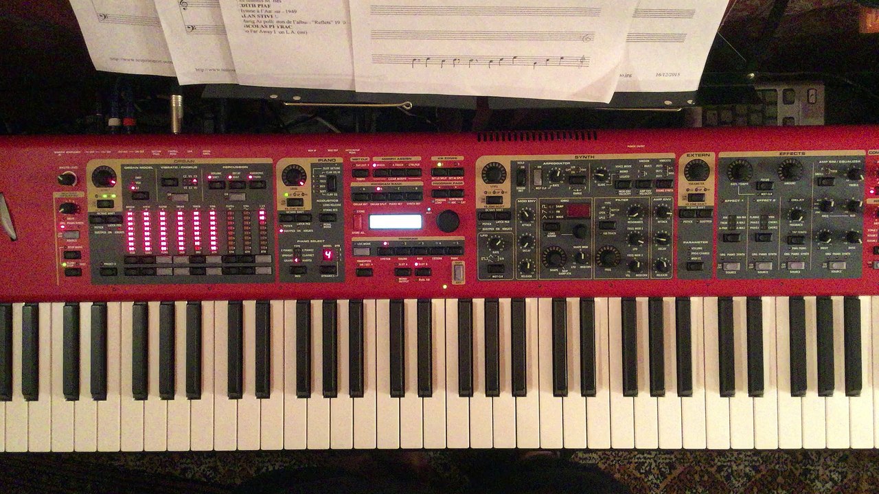 Alan Stivel Pop Plinn - clavier Nord Stage 2 - piano