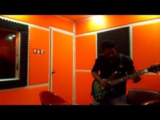 Guitar Playing By F A Sumon in his studio a melo rock jaming