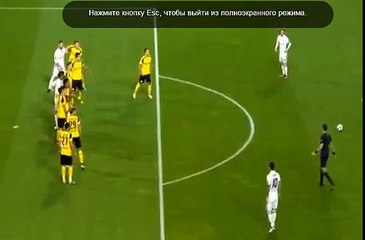 Benzema is penalized for handball. Borussia Dortmund 0-0 Real Madrid 27.09.2016
