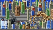 Godzilla battles famous movie monsters in this fake arcade game
