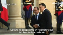 Hollande:la Syrie ne doit pas être un 