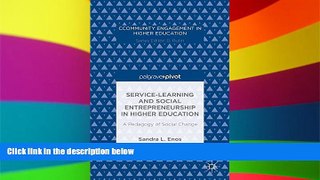 Big Deals  Service-Learning and Social Entrepreneurship in Higher Education: A Pedagogy of Social