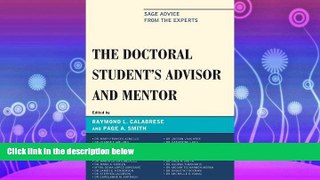 FAVORITE BOOK  The Doctoral StudentOs Advisor and Mentor: Sage Advice from the Experts