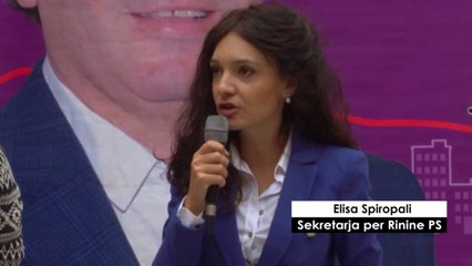 Report TV - Dibër, kandidati i PS takon të rinjtë Spiropali:Rama bën ato çka thotë