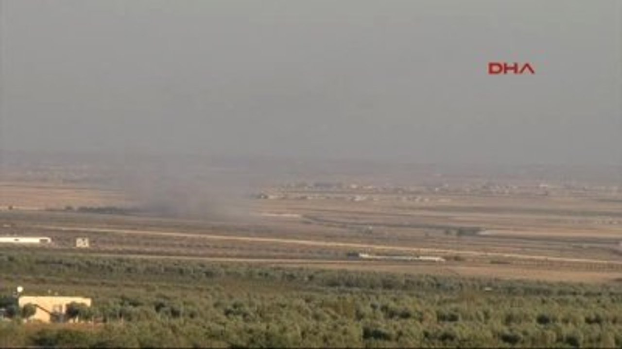 Kilis Suriye'nin Kilis Kesiminden Terör Örgütü Işid Hedefleri Vuruluyor.